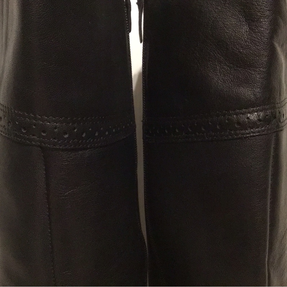 Talbots Almost New Barely Used. Black Real Leathe… - image 1